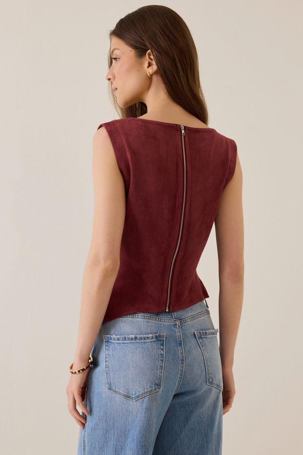Cherish Suede Tank Detail 5 - Altar'd State