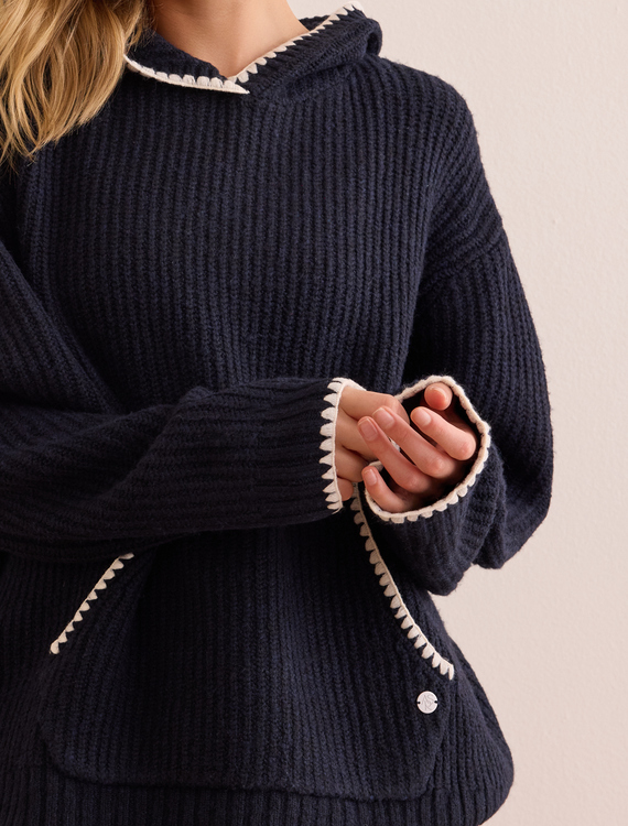 Weekend Wander Knit Hoodie Detail 3 - Altar'd State
