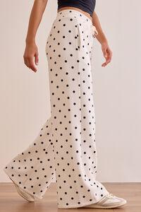Supersoft Wide Leg Polka Dot Pant Detail 3 - Altar'd State