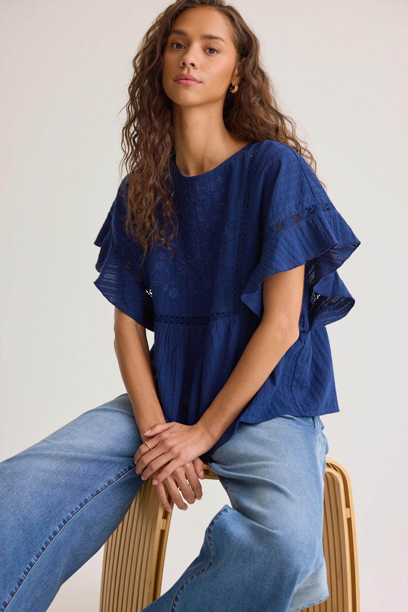 Amberlyn Embroidered Top