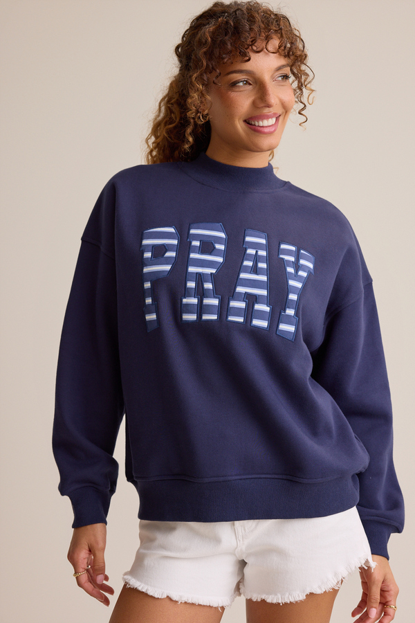 Pray Mockneck Pullover - Altar'd State