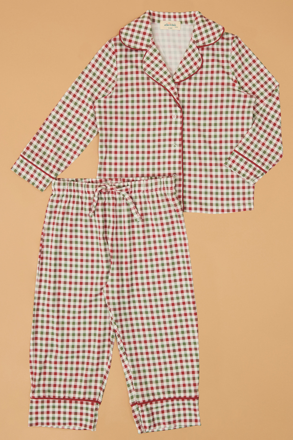 Holiday Cheer Gingham Pajama Set - Altar'd State