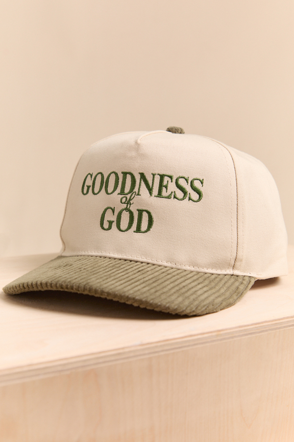 Goodness of God Corduroy Hat Detail 2 - Altar'd State