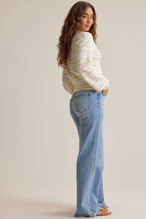 Ryder Stripe Banded Hem Cardigan - Altar'd State