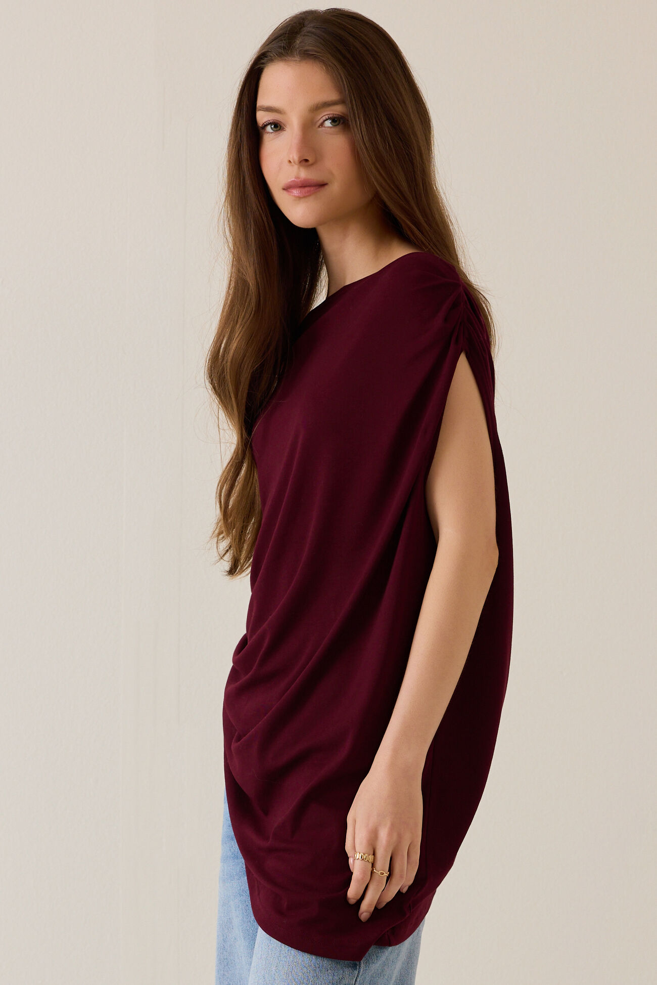 Harper Asymmetrical Neck Top