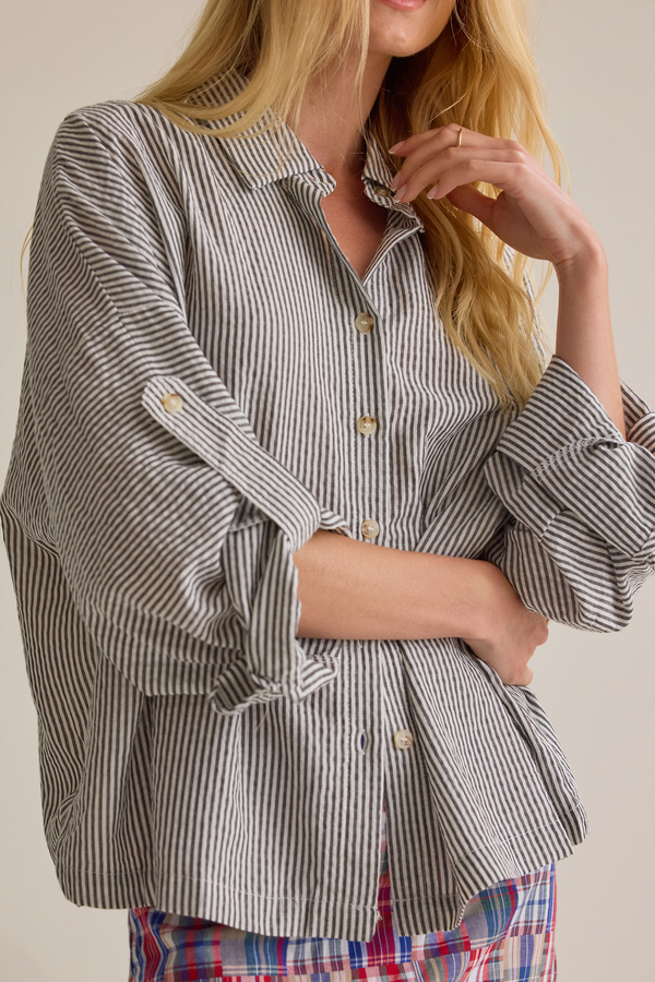 Lillian Button Up Top Detail 3 - Altar'd State
