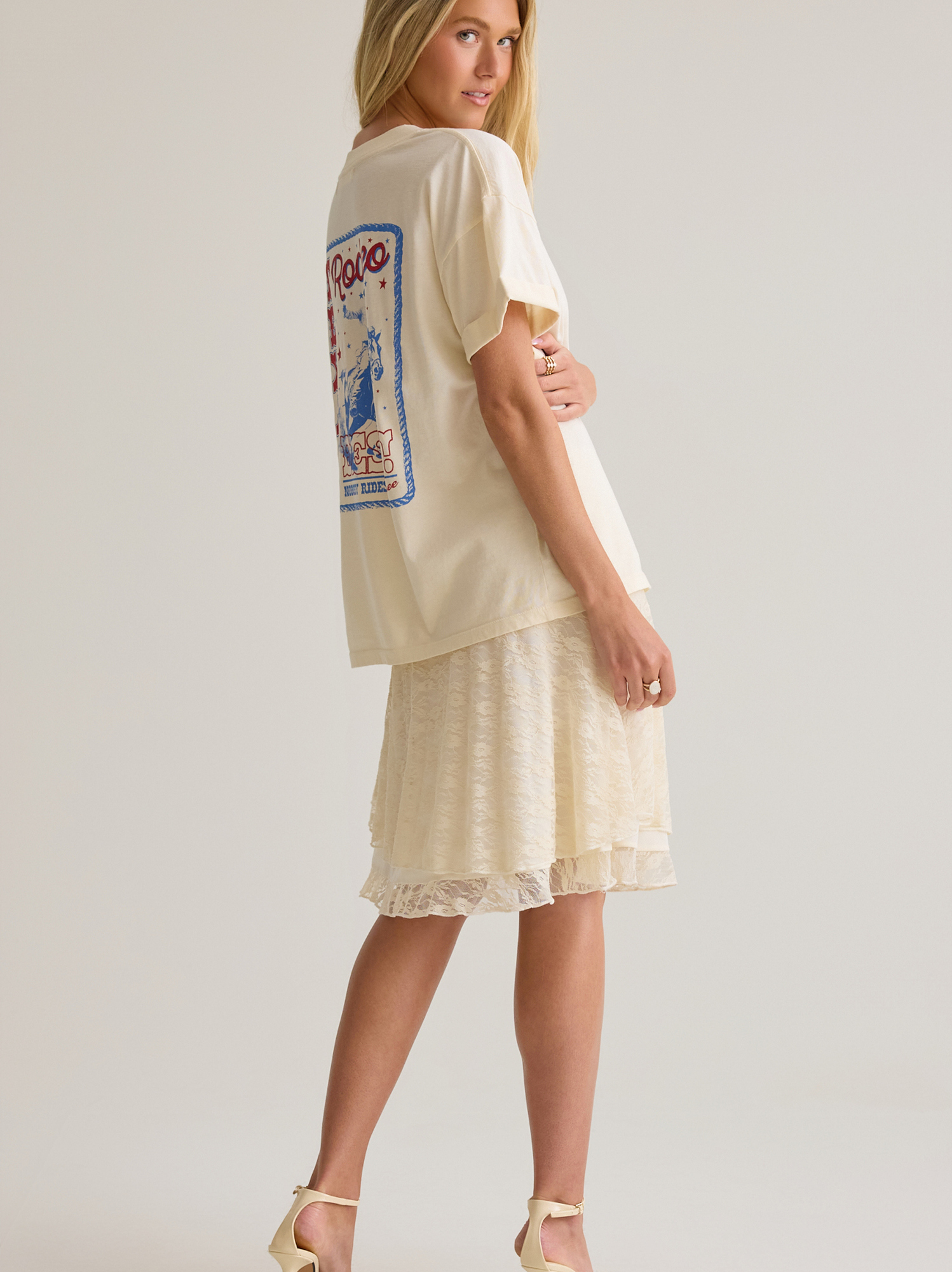Texas Rodeo Relaxed Tee in White | Altar