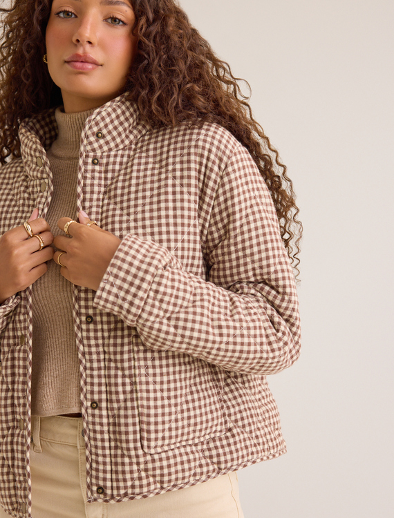 Bethany Quilted Jacket Detail 2 - Altar'd State