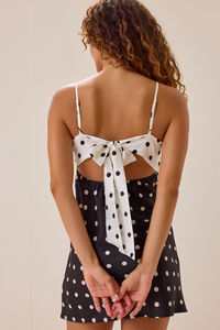 Poppy Polka Dot Mini Dress Detail 2 - Altar'd State