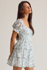 Lavelle Floral Mini Dress Detail 3 - Altar'd State