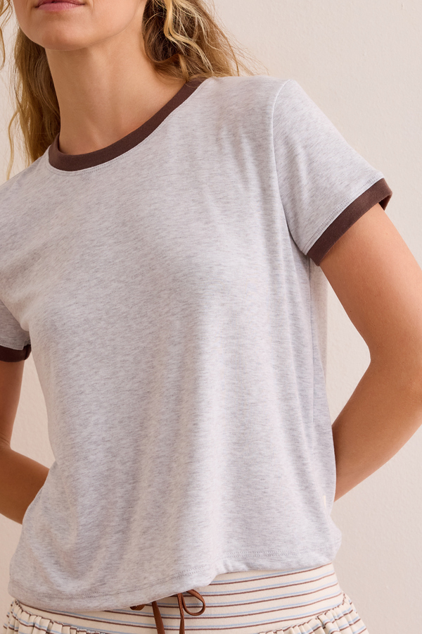 Boxer Cuffed Tee Detail 3 - Altar'd State