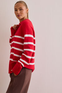 Row Collared Pullover Detail 3 - Altar'd State