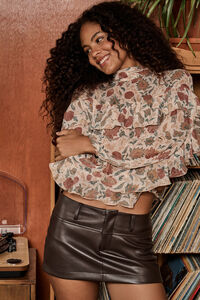 Mida Floral Ruffle Blouse Detail 2 - Altar'd State