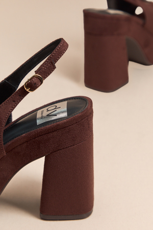 Wildan Suede Open Toe Heels - Altar'd State - 
