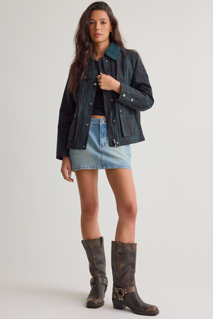 Elizabeth Plaid Barn Jacket - Altar'd State - 