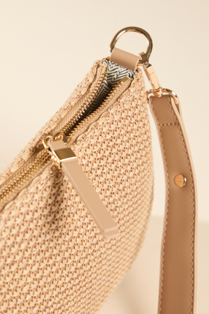 Raffia Shoulder Bag - Altar'd State - 