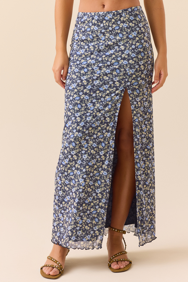 Liliette Mesh Midi Skirt Detail 2 - Altar'd State