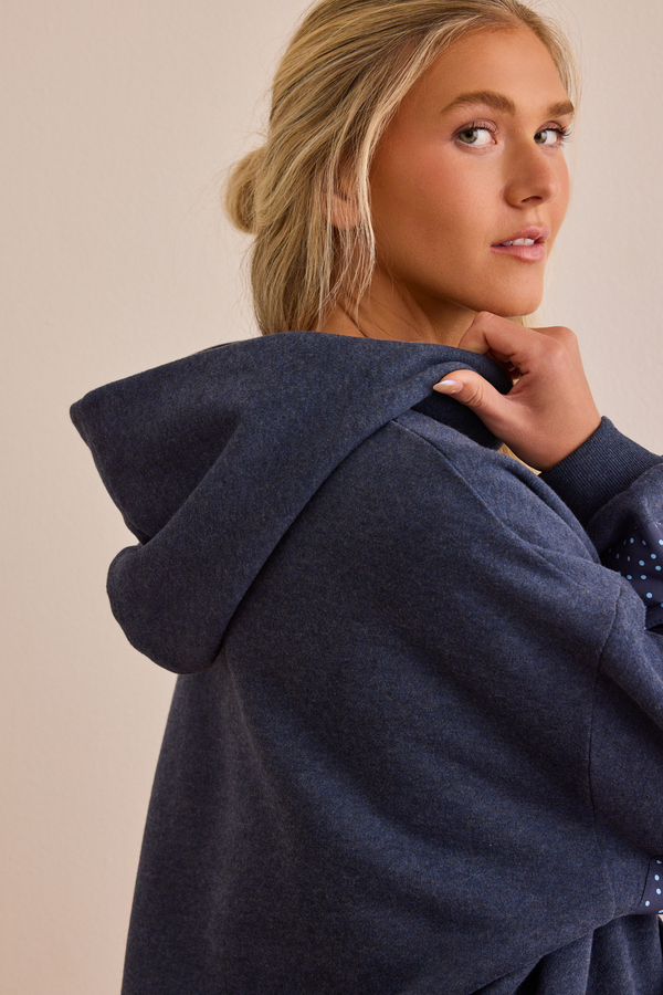 Polka Dot Patch Hoodie Detail 4 - Altar'd State