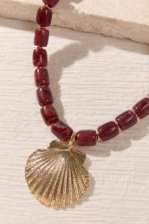 Golden Coast Beaded Necklace - Altar'd State - 