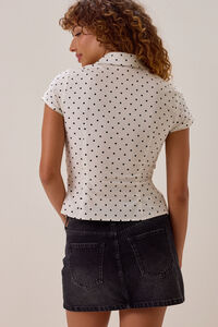 Leanna Dot Twist Front Top Detail 3 - Altar'd State