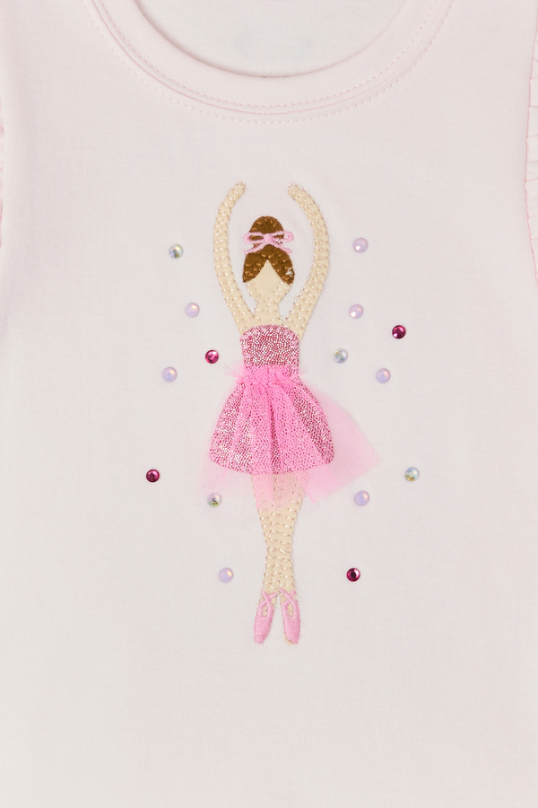 Clara Ballerina Tee by Mudpie Detail 2 - Altar'd State