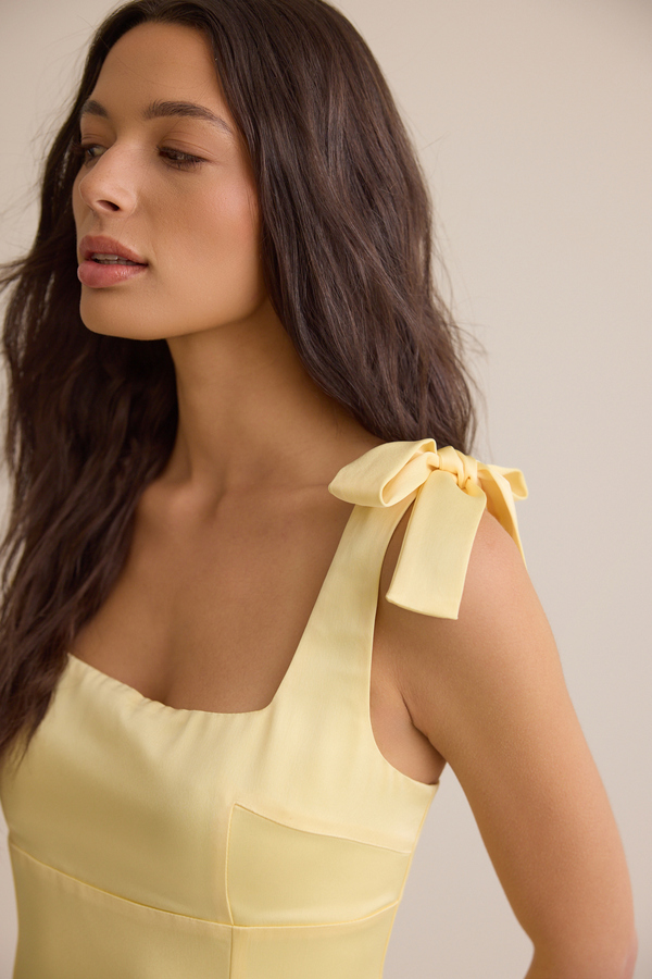 Posie Satin Mini Dress Detail 2 - Altar'd State