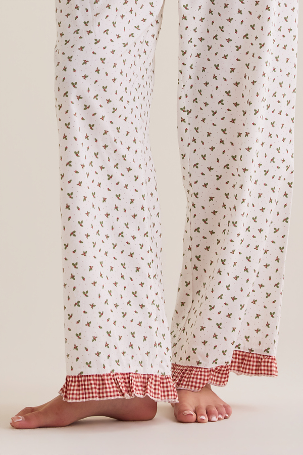 Darleen Holly Gingham Mama Pj Set Detail 3 - Altar'd State