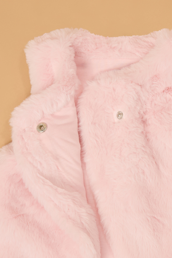 Layla Faux Fur Vest Detail 2 - Altar'd State