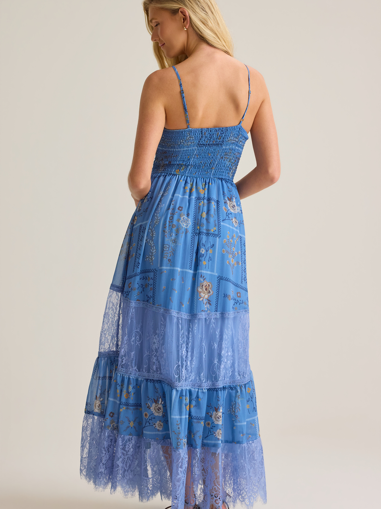 Edith Floral Maxi Dress in Blue Multi | Altar'd State