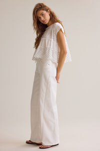 Harris Polka Dot Ruffle Top Detail 4 - Altar'd State