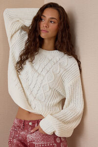 Colette Cable Knit Sweater - Altar'd State