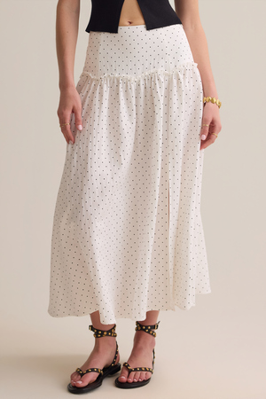 Frances Polka Dot Midi Skirt - Altar'd State - 