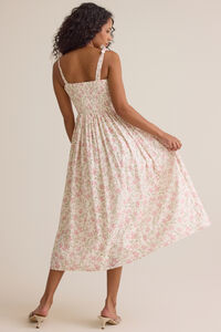 Thea Smocked Floral Midi Mama Dress Detail 5 - Altar'd State