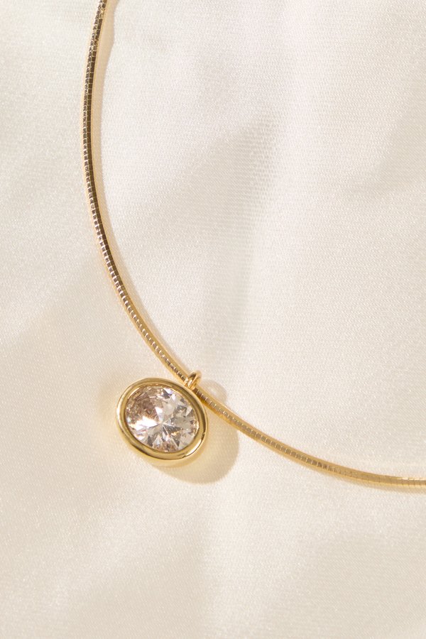Oval Charm Necklace Detail 4 - Altar'd State