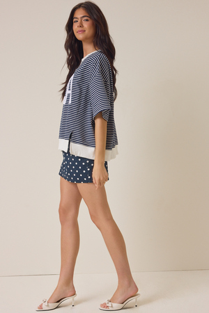 USA Striped Graphic Tee - Altar'd State - 