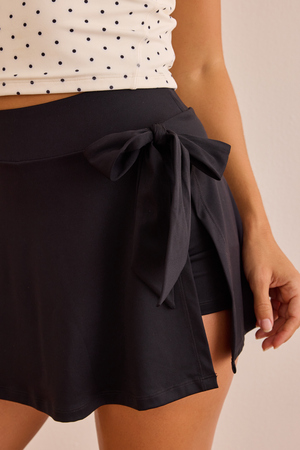 Halftime Wrap Tie Skort - Altar'd State - 