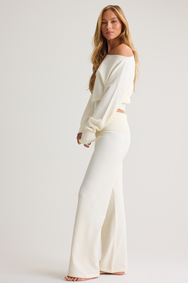 Stella Fold Over Sweater Pant Detail 2 - Altar'd State