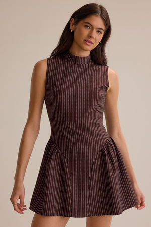 Everly Striped Mini Dress - Altar'd State - 