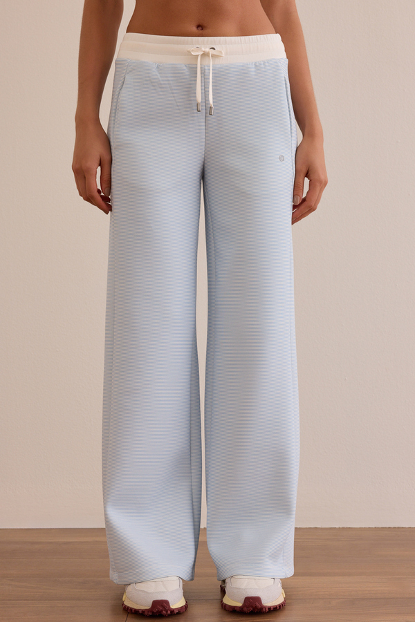 Supersoft Striped Wide Leg Pant Detail 3 - Altar'd State