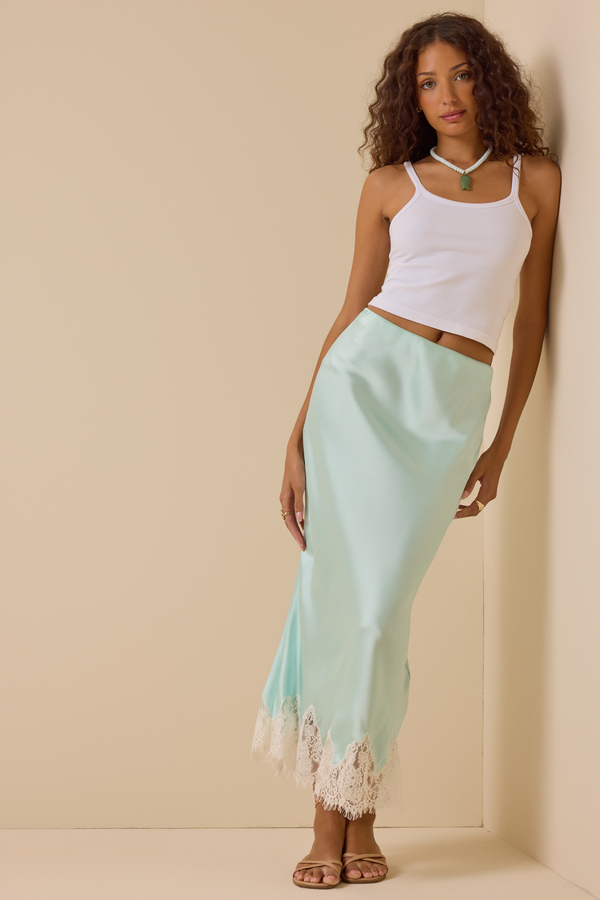 Haven Satin Maxi Skirt - Altar'd State