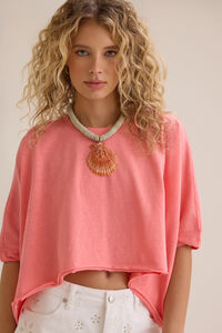 McKenna Oversized Boxy Crop Tee Detail 3 - Altar'd State