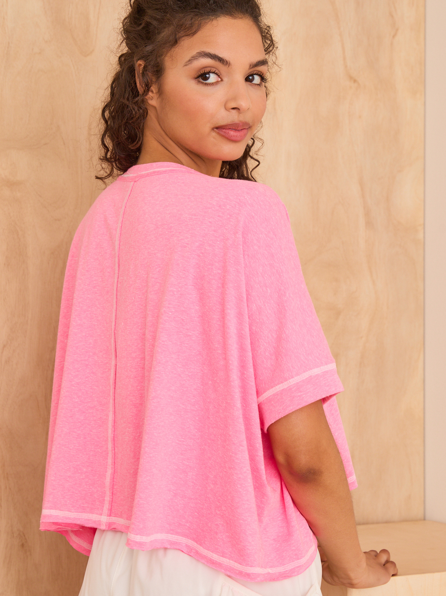 Common Need Article Heavyweight Boxy Tee Pink