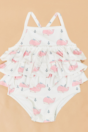 Brooke Bubbly Whale One-Piece Swimsuit - Altar'd State - 