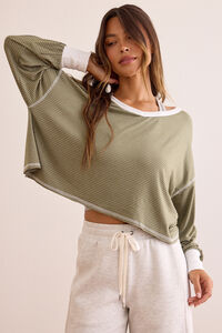 On The Move Stripe Long Sleeve - Altar'd State