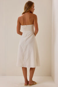 Marlee Striped Midi Dress Detail 4 - Altar'd State