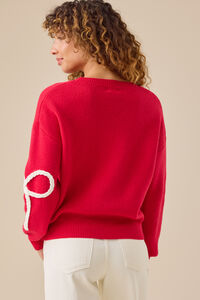 Braided Bow Mama Sweater Detail 6 - Altar'd State