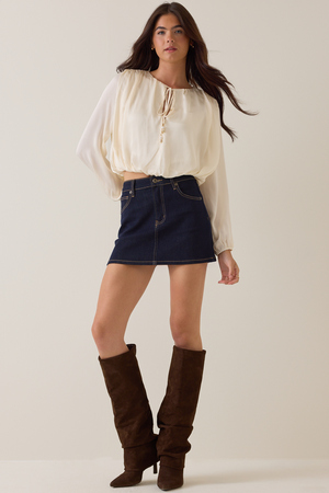 Bennett Bubble Hem Top - Altar'd State - 