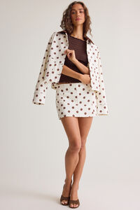 Kaeleigh Polka Dot Mini Skort Detail 6 - Altar'd State