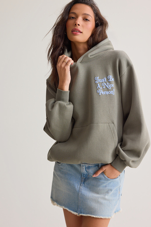 Just Be A Nice Person Hoodie - Altar'd State - 