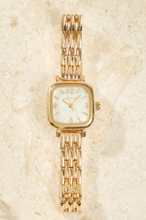 Square Face Thin Link Watch - Altar'd State - 